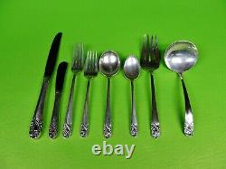 Spring Glory by International Sterling Silver Flatware 50 pieces set. Ser, for 8