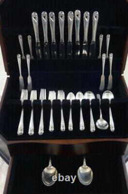 Spring Glory by International Sterling Silver Flatware Service Set 50 Pieces