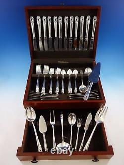 Spring Glory by International Sterling Silver Flatware Set for 12 Service 80 pcs