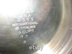 Sterling Coffee/Tea Set (6) Royal Danish C353 Intl Sterling NO Dents/dings