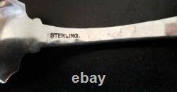 Sterling Silver Applied H Monogram set 12 Ice Cream Forks From Van Dyke INTL Set