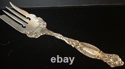 Sterling Silver Cold Meat Serving Fork-Frontenac-International Silver-Mono c