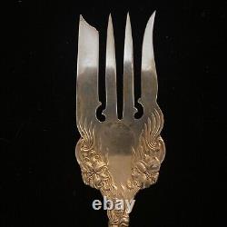Sterling Silver Cold Meat Serving Fork-Frontenac-International Silver-Mono c