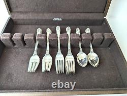 Sterling Silver Set NORTHERN LIGHTS by International 32 pc FLATWARE for 8 MCM