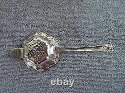 Sterling Silver Tea Strainer INTERNATIONAL STERLING SPRING GLORY Pattern