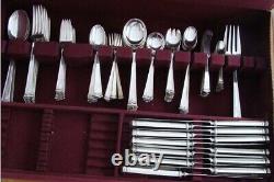 Trianon by International Sterling Silver Dinner Flatware set service for 12x10