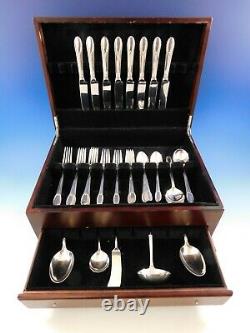 Trousseau by International Sterling Silver Flatware Set for 8 Service 45 Pieces