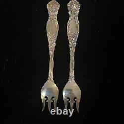 Two Sterling Silver Cocktail Forks-Frontenac-International Silver-No Mono
