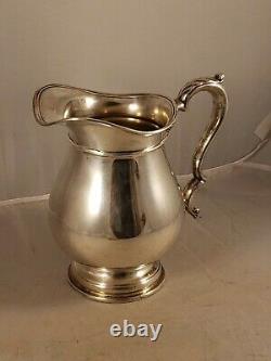 Vintage International Prelude Sterling Silver Water Pitcher 4 1/4 Pint Inscribed