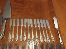 Vintage International Silver Queen's Lace Sterling Dinnerware Set (96pc)