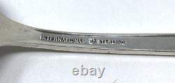 Vintage International Spring Glory Sterling Silver Large Serving Spoons Lot of 2