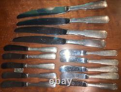 Vintage International Sterling Silver 1810 11 Butter Knives And 4 Diner Knives