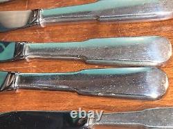 Vintage International Sterling Silver 1810 11 Butter Knives And 4 Diner Knives