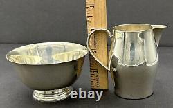 Vintage International Sterling Silver Creamer & Sugar Bowl Set C120 212 g
