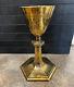 Vintage International Sterling Silver Gold Plated Catholic Chalice E811 20 Ozt
