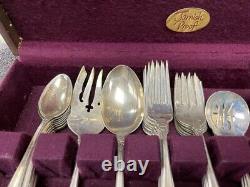 Vintage International Sterling Silver Silverware Set Prelude 41 Pcs. WithBox DS30