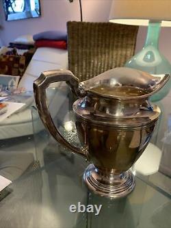Vintage Sterling Silver 1950s Water Pitcher By International Silver