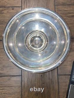 Vintage Sterling Silver International Footed Compote Candy Dish Weighted 6X6.25