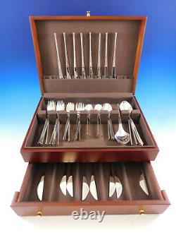 Vision by International Sterling Silver Flatware Set Service 48 Pieces Modern