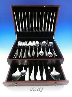 Vision by International Sterling Silver Flatware Set Service 76 Pieces Modern