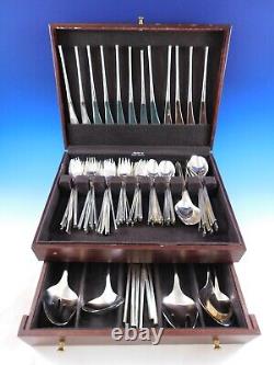 Vision by International Sterling Silver Flatware Set Service 95 Pieces Modern