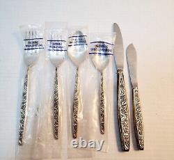 Vtg International Sterling Silver Flatware Valencia Pattern 1965 (6 Peice Set)