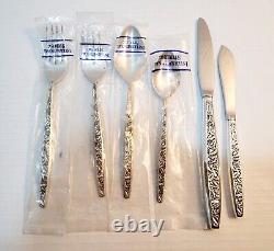 Vtg International Sterling Silver Flatware Valencia Pattern 1965 (6 Peice Set)