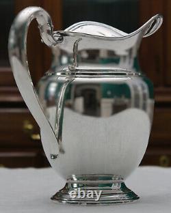Vtg International Sterling Silver Water Pitcher 4 1/2 Pints No Mono Excellent