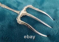 Warwick by International 7 Sterling toast Fork Carrie circa 1893