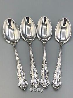 Warwick by International sterling silver set of 4 Oval Soup Spoons 6.75