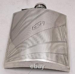 Watrous for International Sterling Silver Early 20th Century Art Deco Flask