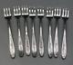 Wedgewood By International Sterling Silver Set Of 8 Cocktail Forks 5.5