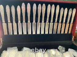 Wedgwood International Sterling Silver Set For 8 Dinner Size And Luncheon