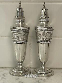 Wedgwood Sterling Silver Salt & Pepper Shakers International Silver S30 Monogram