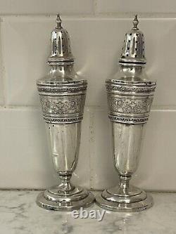 Wedgwood Sterling Silver Salt & Pepper Shakers International Silver S30 Monogram