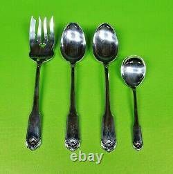 Whitehall by International Sterling Silver Flatware Set For 12. 64 pieces Dinner