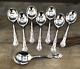 Wild Rose By International Sterling Silver Set Of 8 Cream / Round Soup Spoons 6