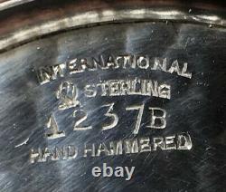 12 International Argent Sterling Martini / Verres À Cocktail 1237b Hammered