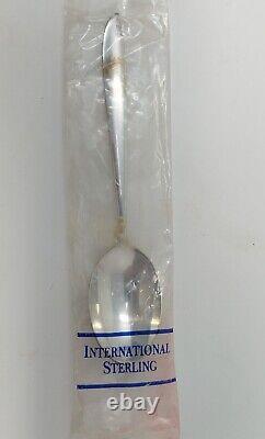 4 Vintage International Sterling Silver Rythm 6 Tespoon Dans L'emballage D'origine