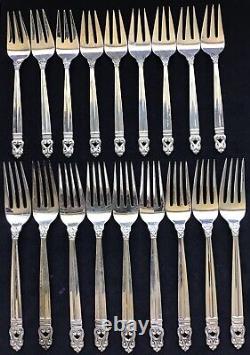 5 Piã ̈ces De Mise En Place Sterling International Royal Danish Forks Spoons Couteau Ex
