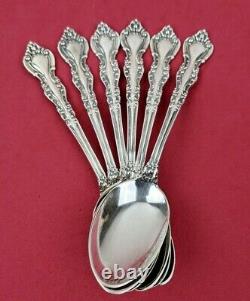 6 Antique International 1898 Warwick Sterling Silver Teaspoons 5 3/8 Pas De Monos