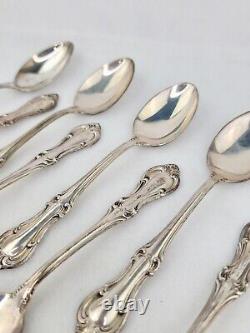 8 Jeanne D'arc Par Internacional Sterling Silver Demitasse Spoons 5 7/8 248g