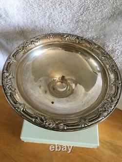 Argent Sterling Rose Sauvage International Candy Dish Nice Patina Vintage