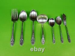 Crown Princess By Fine Arts International Argent Sterling Flatware, 54 P, S For8