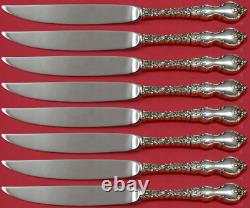 Du Barry Par International Sterling Silver Steak Knife Set 8pc Pas Serr Custom