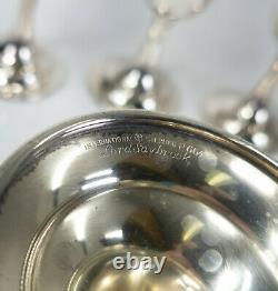 Ensemble De 6 Sterling Silver Lord Saybrook International Wine Water Goblets Cups