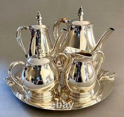 Ensemble thé et café en argent sterling international Vintage 5 pièces Royal Danish U. S. A