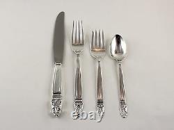 International Norse Sterling Silver 4 Piece Place Setting No Monogram