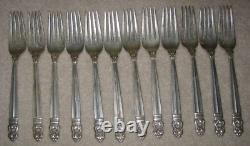 International Royal Danish Sterling Silver Flatware Set, 12 Réglages, 87 Pièces