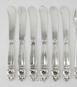 International Royal Danish Sterling Silverware Set For 6 (48 Pieces) 4.8lbs